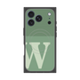 プレミアムスクエアケース with MagSafe［ オリジナル - initial two tone - W green ］