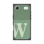 プレミアムスクエアケース with MagSafe［ オリジナル - initial two tone - W green ］