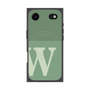 プレミアムスクエアケース with MagSafe［ オリジナル - initial two tone - W green ］