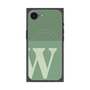 プレミアムスクエアケース with MagSafe［ オリジナル - initial two tone - W green ］