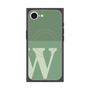 プレミアムスクエアケース with MagSafe［ オリジナル - initial two tone - W green ］