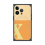 プレミアムスクエアケース with MagSafe［ オリジナル - initial two tone - X orange ］