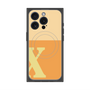 プレミアムスクエアケース with MagSafe［ オリジナル - initial two tone - X orange ］