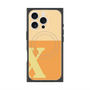 プレミアムスクエアケース with MagSafe［ オリジナル - initial two tone - X orange ］