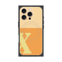 プレミアムスクエアケース with MagSafe［ オリジナル - initial two tone - X orange ］