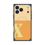 プレミアムスクエアケース with MagSafe［ オリジナル - initial two tone - X orange ］