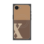 プレミアムスクエアケース with MagSafe［ オリジナル - initial two tone - X brown ］