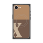 プレミアムスクエアケース with MagSafe［ オリジナル - initial two tone - X brown ］