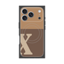 プレミアムスクエアケース with MagSafe［ オリジナル - initial two tone - X brown ］