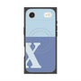 プレミアムスクエアケース with MagSafe［ オリジナル - initial two tone - X blue ］
