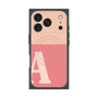 プレミアムスクエアケース with MagSafe［ オリジナル - initial two tone - A pink ］