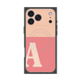 プレミアムスクエアケース with MagSafe［ オリジナル - initial two tone - A pink ］