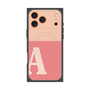 プレミアムスクエアケース with MagSafe［ オリジナル - initial two tone - A pink ］