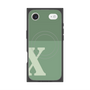 プレミアムスクエアケース with MagSafe［ オリジナル - initial two tone - X green ］
