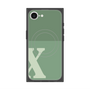 プレミアムスクエアケース with MagSafe［ オリジナル - initial two tone - X green ］