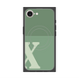 プレミアムスクエアケース with MagSafe［ オリジナル - initial two tone - X green ］