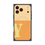 プレミアムスクエアケース with MagSafe［ オリジナル - initial two tone - Y orange ］