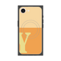 プレミアムスクエアケース with MagSafe［ オリジナル - initial two tone - Y orange ］