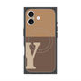 プレミアムスクエアケース with MagSafe［ オリジナル - initial two tone - Y brown ］