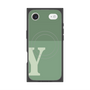 プレミアムスクエアケース with MagSafe［ オリジナル - initial two tone - Y green ］
