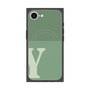 プレミアムスクエアケース with MagSafe［ オリジナル - initial two tone - Y green ］
