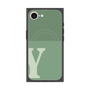 プレミアムスクエアケース with MagSafe［ オリジナル - initial two tone - Y green ］