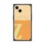 プレミアムスクエアケース with MagSafe［ オリジナル - initial two tone - Z orange ］