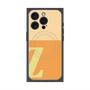 プレミアムスクエアケース with MagSafe［ オリジナル - initial two tone - Z orange ］