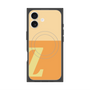 プレミアムスクエアケース with MagSafe［ オリジナル - initial two tone - Z orange ］