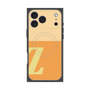 プレミアムスクエアケース with MagSafe［ オリジナル - initial two tone - Z orange ］