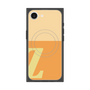プレミアムスクエアケース with MagSafe［ オリジナル - initial two tone - Z orange ］