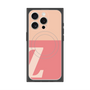 プレミアムスクエアケース with MagSafe［ オリジナル - initial two tone - Z pink ］