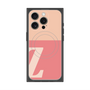 プレミアムスクエアケース with MagSafe［ オリジナル - initial two tone - Z pink ］