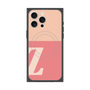 プレミアムスクエアケース with MagSafe［ オリジナル - initial two tone - Z pink ］