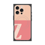 プレミアムスクエアケース with MagSafe［ オリジナル - initial two tone - Z pink ］