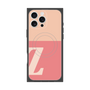プレミアムスクエアケース with MagSafe［ オリジナル - initial two tone - Z pink ］