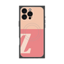 プレミアムスクエアケース with MagSafe［ オリジナル - initial two tone - Z pink ］