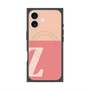 プレミアムスクエアケース with MagSafe［ オリジナル - initial two tone - Z pink ］