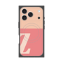 プレミアムスクエアケース with MagSafe［ オリジナル - initial two tone - Z pink ］