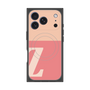 プレミアムスクエアケース with MagSafe［ オリジナル - initial two tone - Z pink ］