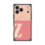 プレミアムスクエアケース with MagSafe［ オリジナル - initial two tone - Z pink ］