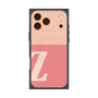 プレミアムスクエアケース with MagSafe［ オリジナル - initial two tone - Z pink ］