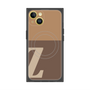 プレミアムスクエアケース with MagSafe［ オリジナル - initial two tone - Z brown ］