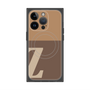 プレミアムスクエアケース with MagSafe［ オリジナル - initial two tone - Z brown ］