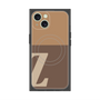 プレミアムスクエアケース with MagSafe［ オリジナル - initial two tone - Z brown ］