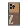 プレミアムスクエアケース with MagSafe［ オリジナル - initial two tone - Z brown ］