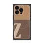 プレミアムスクエアケース with MagSafe［ オリジナル - initial two tone - Z brown ］