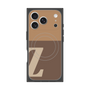 プレミアムスクエアケース with MagSafe［ オリジナル - initial two tone - Z brown ］