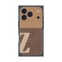 プレミアムスクエアケース with MagSafe［ オリジナル - initial two tone - Z brown ］
