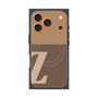 プレミアムスクエアケース with MagSafe［ オリジナル - initial two tone - Z brown ］